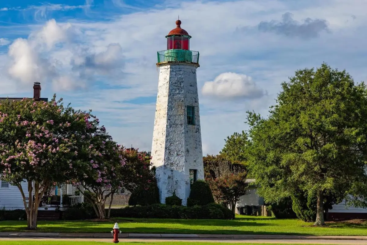 Old Point Comfort Lighthouse at Fort Monroe in Hampton