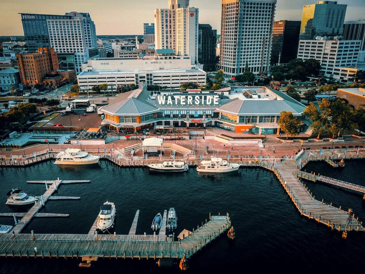 Waterside and the downtown Norfolk waterfront