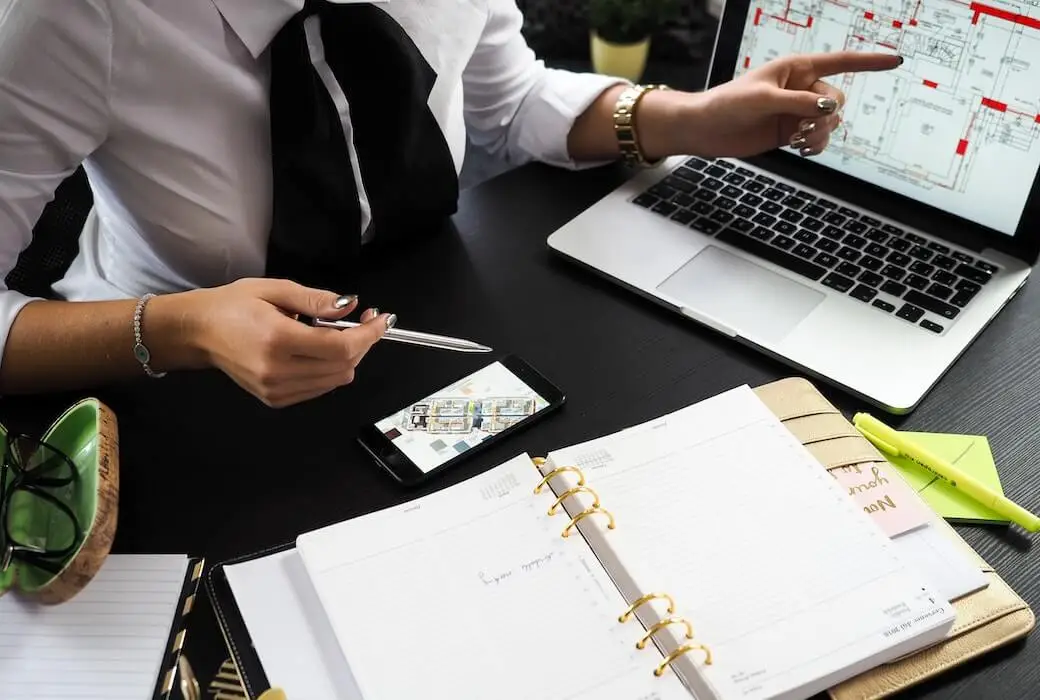 Appraiser studying comparable sales