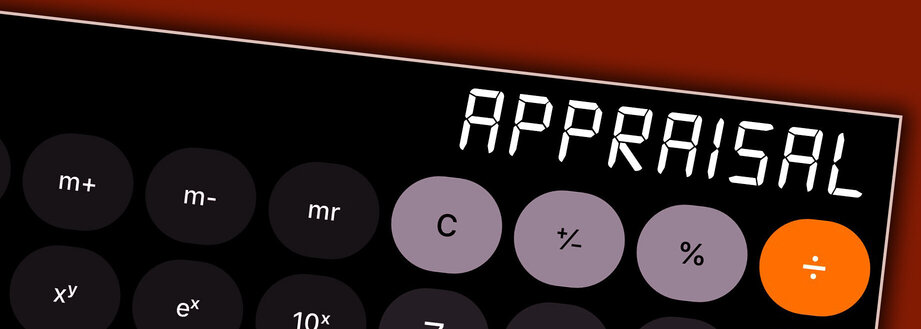 Calculator that says Mortgage Refinancing Appraisal