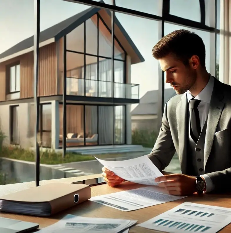 Professional home appraiser reviewing reconciled value for accuracy.
