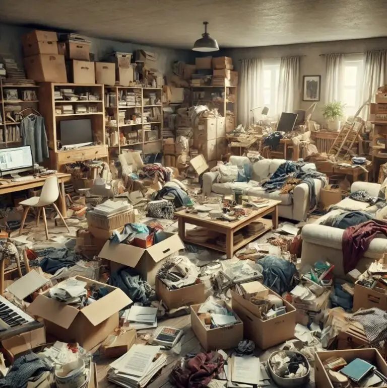 Cluttered interior showing impact on home appraisal.