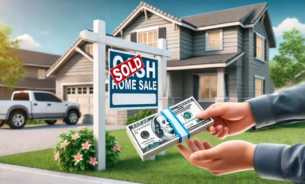 Professional appraiser inspecting a home for a cash sale appraisal service