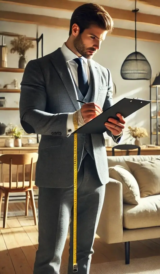 Probate appraiser inspecting home interior for accurate property valuation