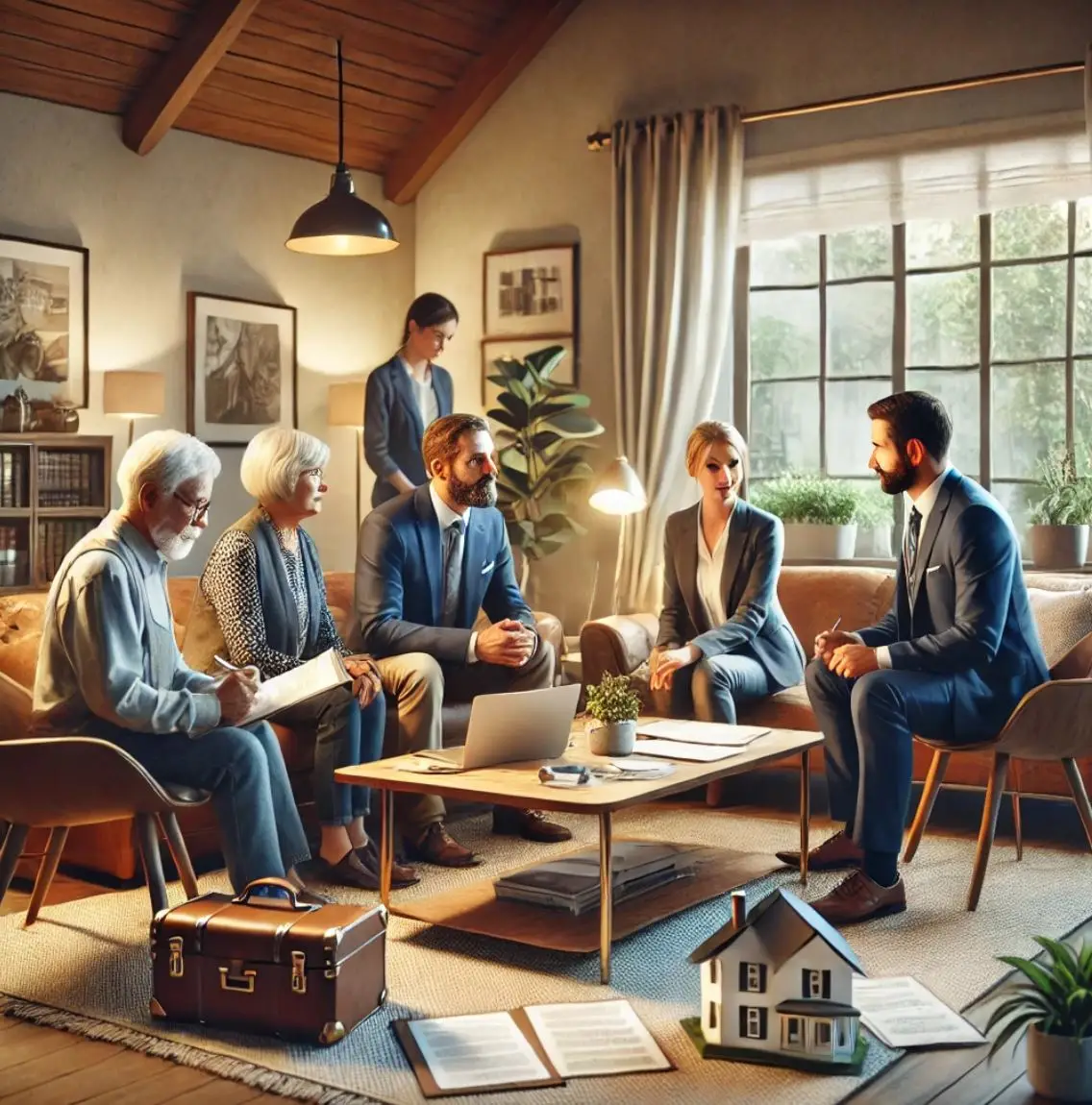 Family meeting with executor and probate appraiser to discuss estate valuation