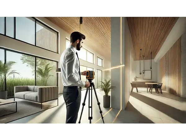 How to measure property accurately using a laser measure for indoor measurements.