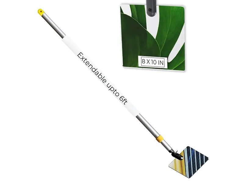 Telescoping Inspection Mirror with Pole extending from 3 ft to 6 ft for extensive real estate inspections.