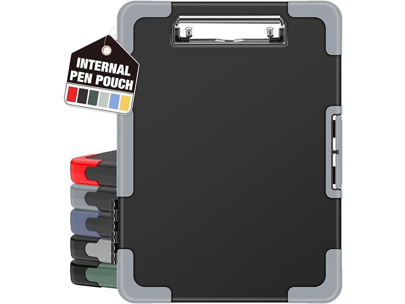 Sooez toughest clipboard with storage and internal pen pouch, designed for heavy-duty use in real estate and other professional environments.