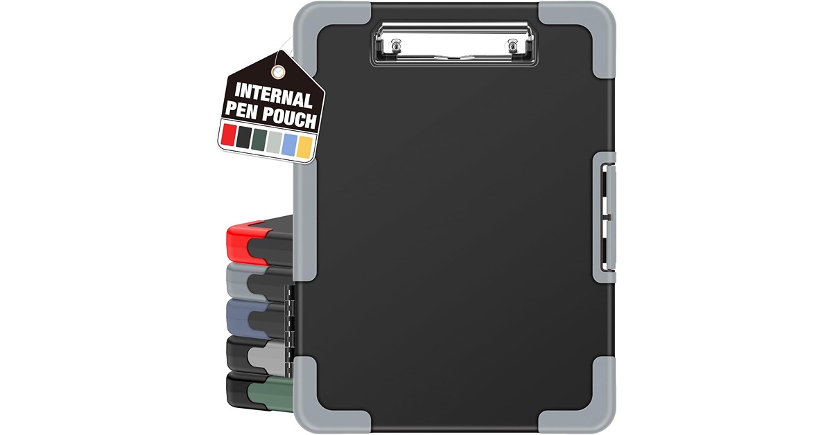 Sooez Toughest Clipboard with Internal Storage and Pen Pouch for Ergonomic Home Appraisal Use