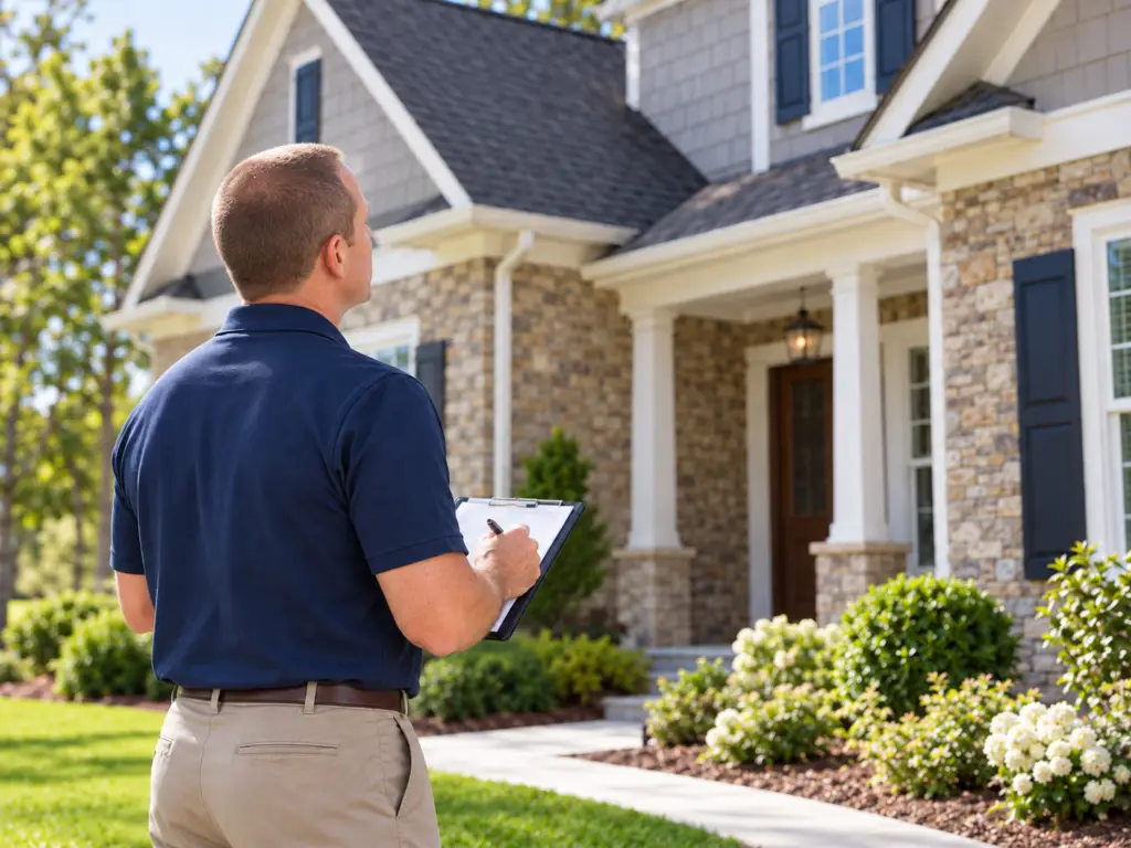 Residential appraiser inspecting a Virginia home for Capital Valuations