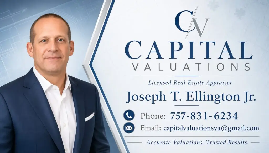 Joseph T. Ellington Jr. — Licensed Residential Appraiser and owner of Capital Valuations
